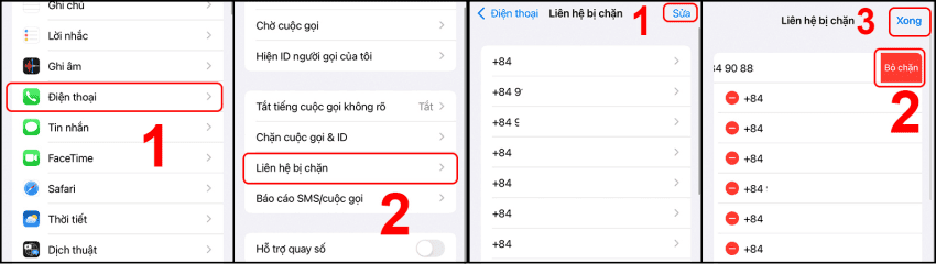 cách chặn tất cả cuộc gọi đến iphone