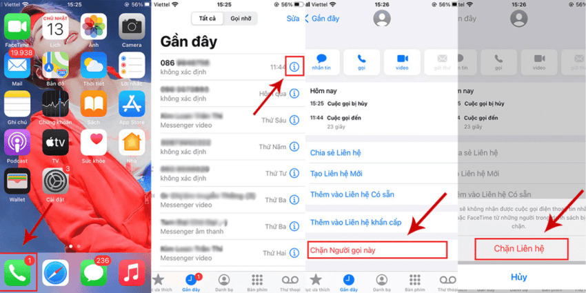 cách chặn tất cả cuộc gọi đến iphone