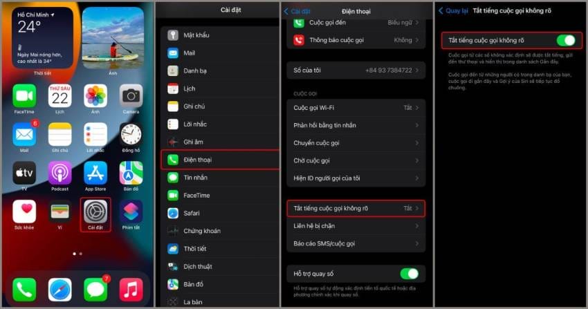 cách chặn tất cả cuộc gọi đến iphone