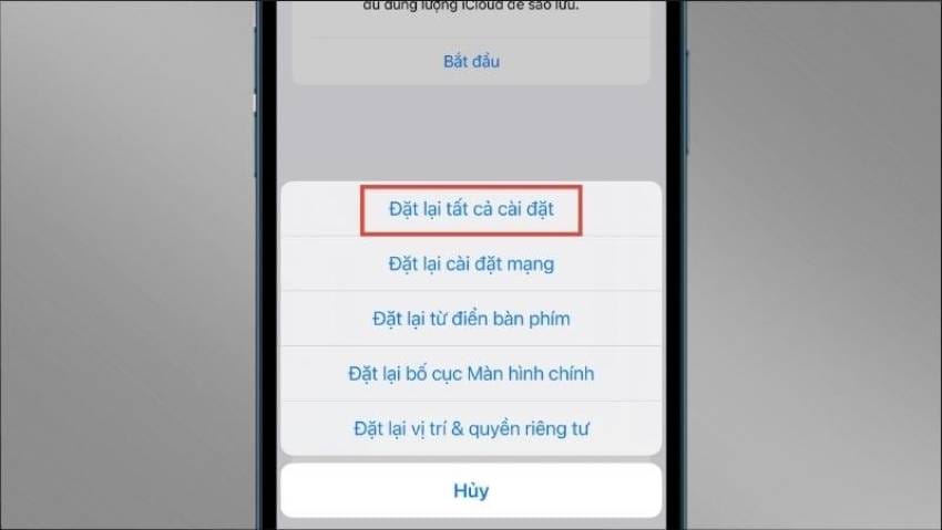 cách khôi phục cài đặt gốc iphone