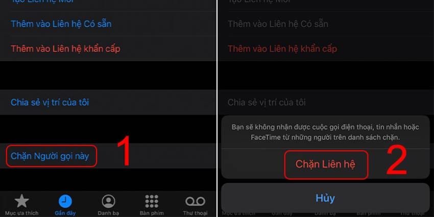 chặn số lạ trên iphone chặn số lạ iphone