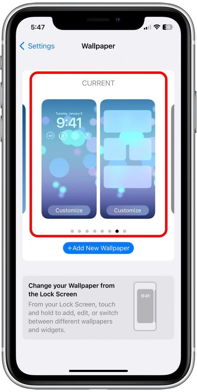 Hình nền mới này sẽ tự động được đặt làm hình nền hiện tại của bạn.