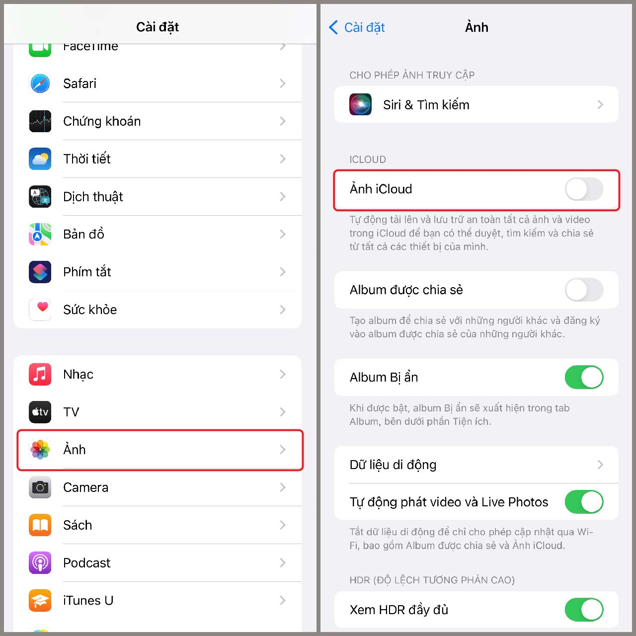 Cách giải phóng dung lượng trên iPhone