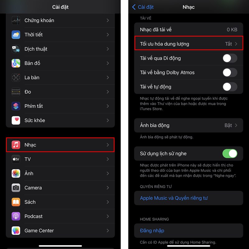 Giải phóng dung lượng trên iPhone