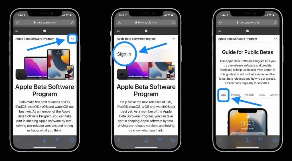 cách cài đặt iOS 16 beta public 1