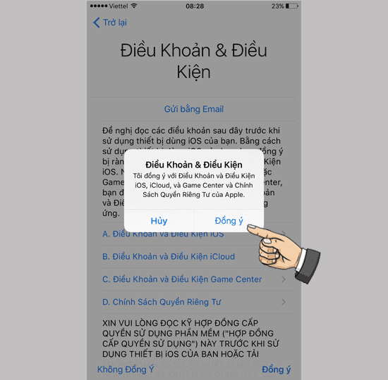 ​Đồng ý các điều khoản